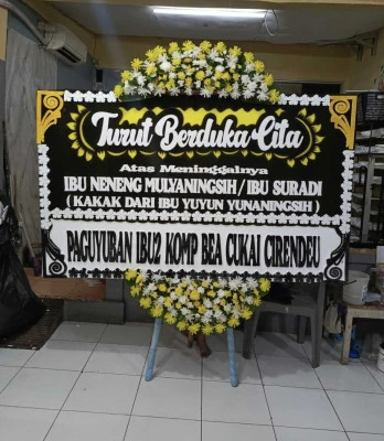 Papan Bunga di Cianjur